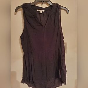 Zac and Rachel Sleeveless top, Size Large, longer in back, embellishments in mat